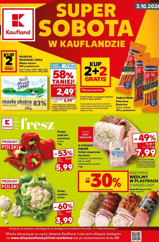 Okładka gazetki Kaufland, ważna 3–3 październik 2026