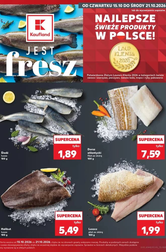 Okładka gazetki Kaufland, ważna 15–21 październik 2026
