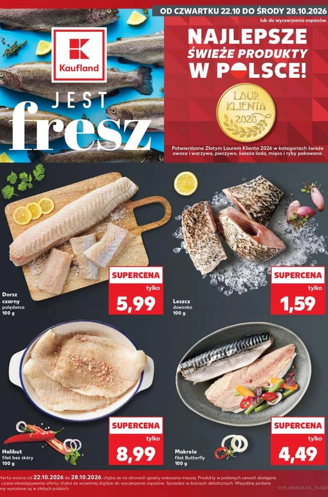 Okładka gazetki Kaufland, ważna 22–28 październik 2026