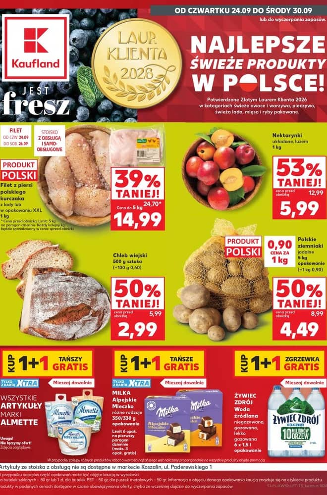 Okładka gazetki Kaufland, ważna 24–30 wrzesień 2026