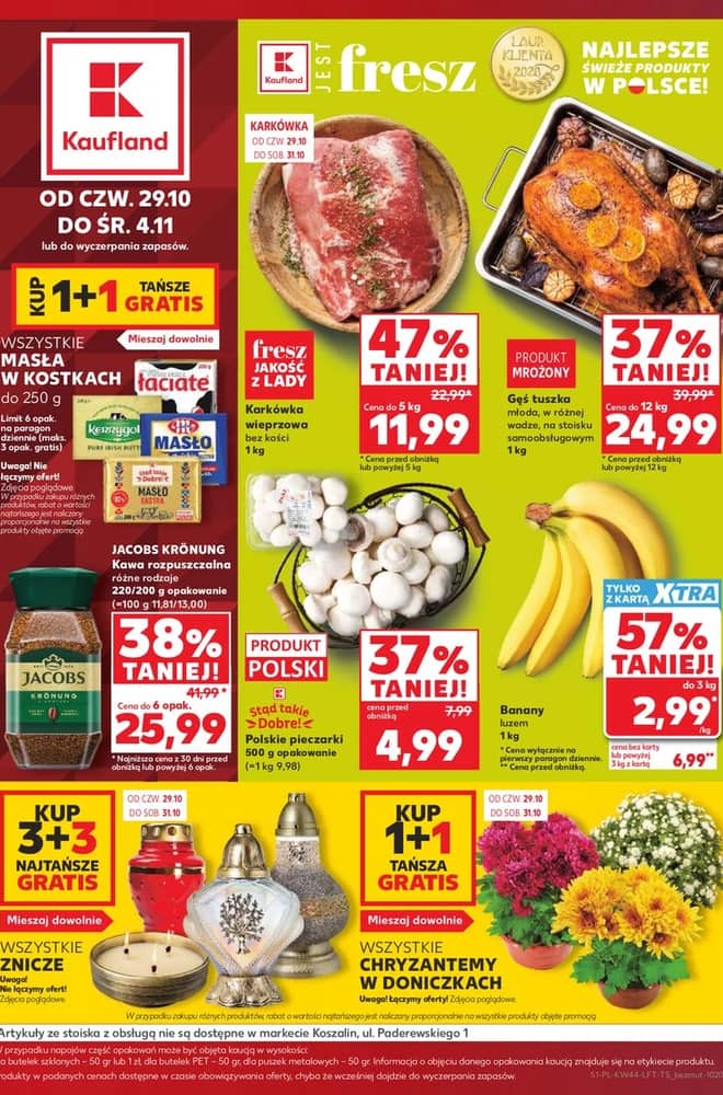 Okładka gazetki Kaufland, ważna 29 października 2026 – 4 listopada 2026