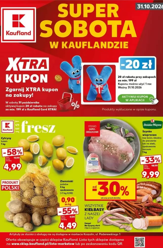 Okładka gazetki Kaufland, ważna 30–31 październik 2026