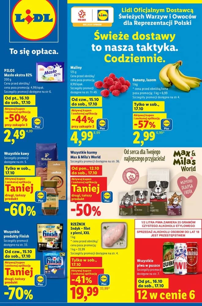 Okładka gazetki Lidl, ważna 19–21 październik 2026