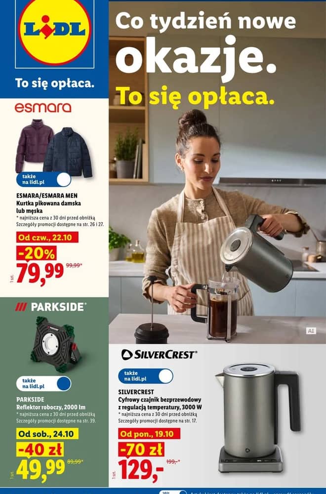 Okładka gazetki Lidl, ważna 19–24 październik 2026
