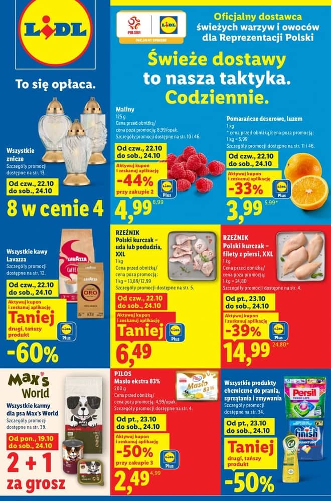 Okładka gazetki Lidl, ważna 22–24 październik 2026