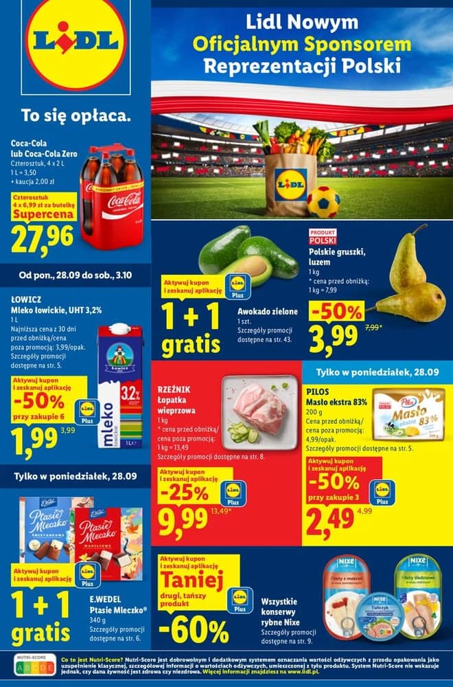 Okładka gazetki Lidl, ważna 28–30 wrzesień 2026