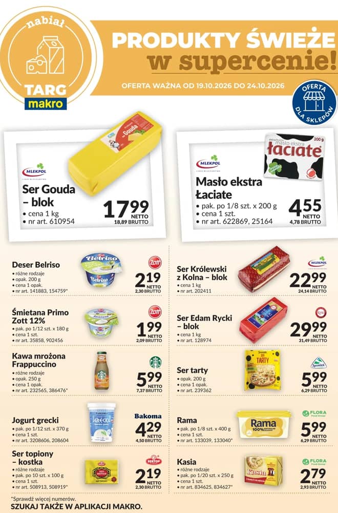 Okładka gazetki Makro, ważna 19–24 październik 2026