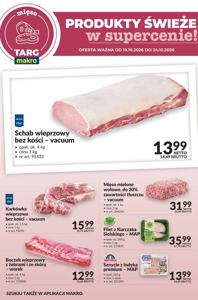 Okładka gazetki Makro, ważna 19–24 październik 2026