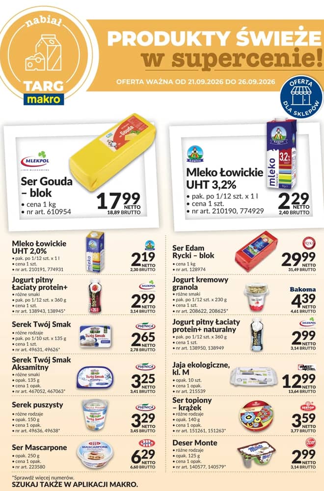Okładka gazetki Makro, ważna 21–26 wrzesień 2026