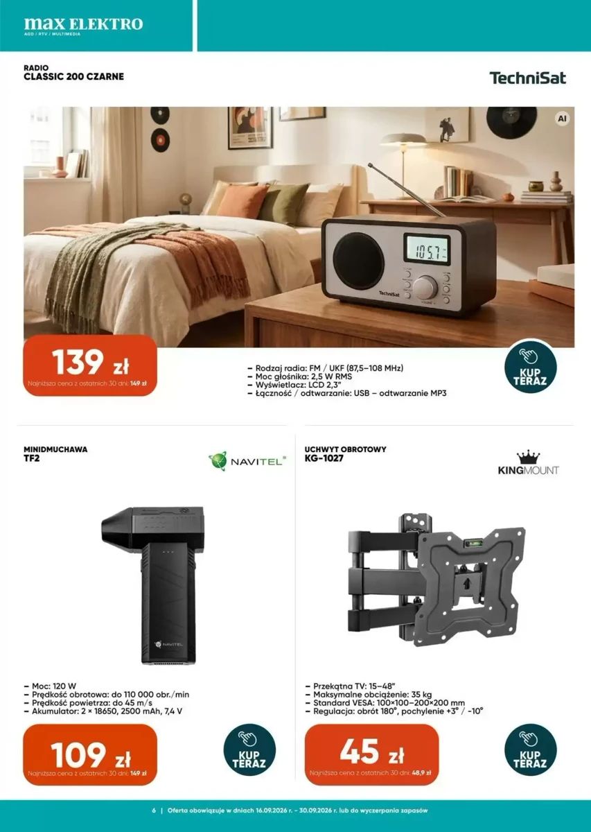 Gazetka Max Elektro, strona 6 z 17