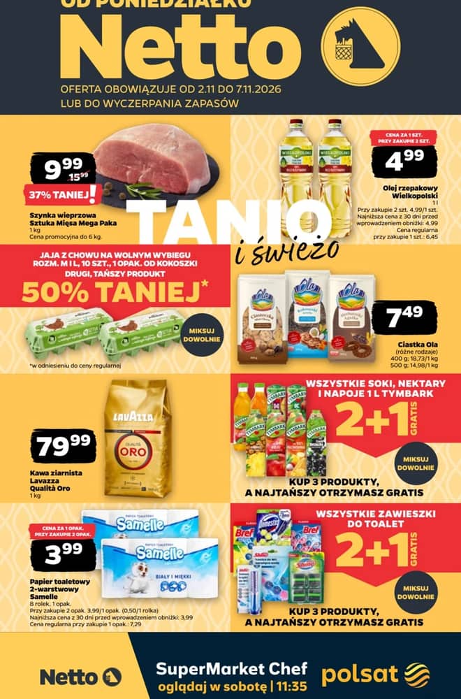 Okładka gazetki Netto, ważna 2–7 listopad 2026