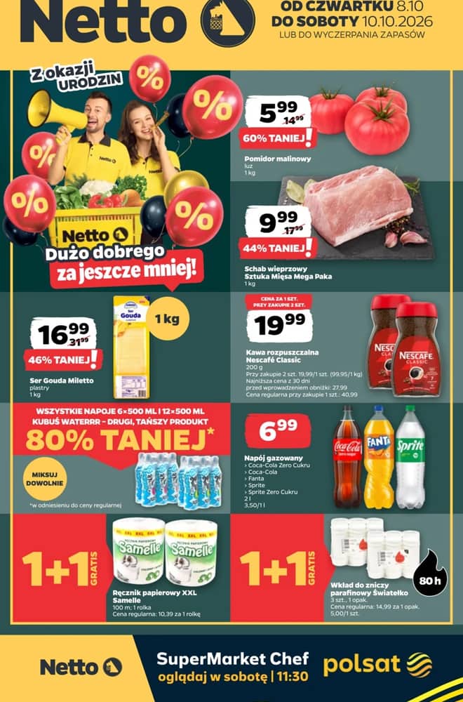 Okładka gazetki Netto, ważna 8–10 październik 2026