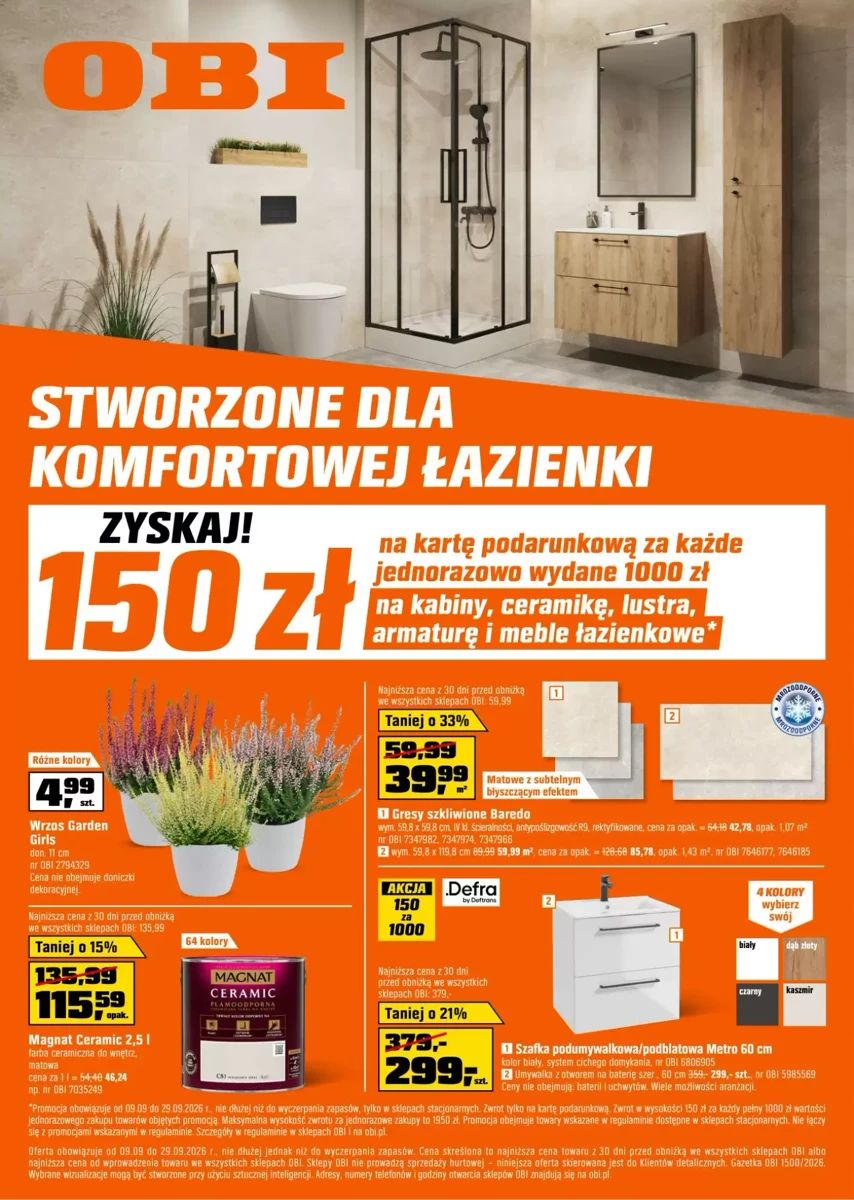 Gazetka OBI, strona 1 z 16