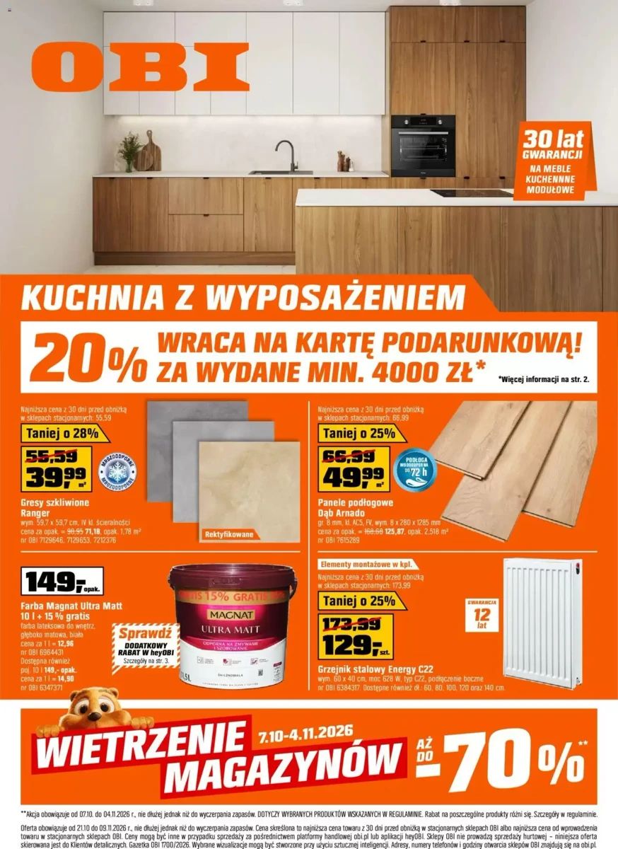 Gazetka OBI, strona 1 z 16