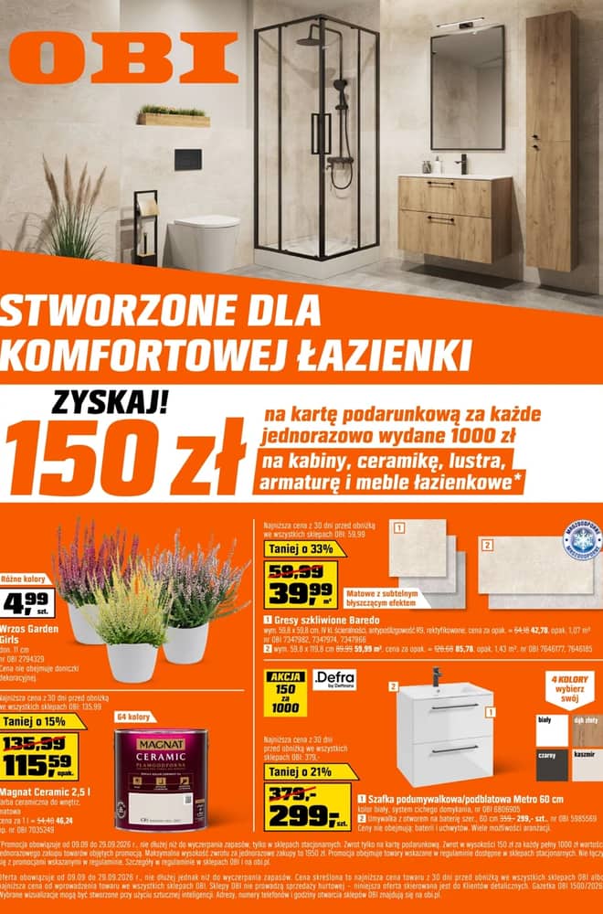 Okładka gazetki OBI, ważna 30 września 2026 – 20 października 2026