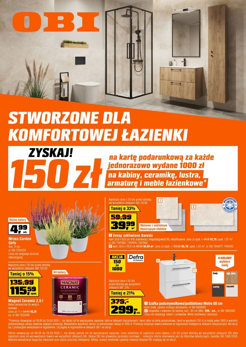 Gazetka OBI, strona 1 z 16