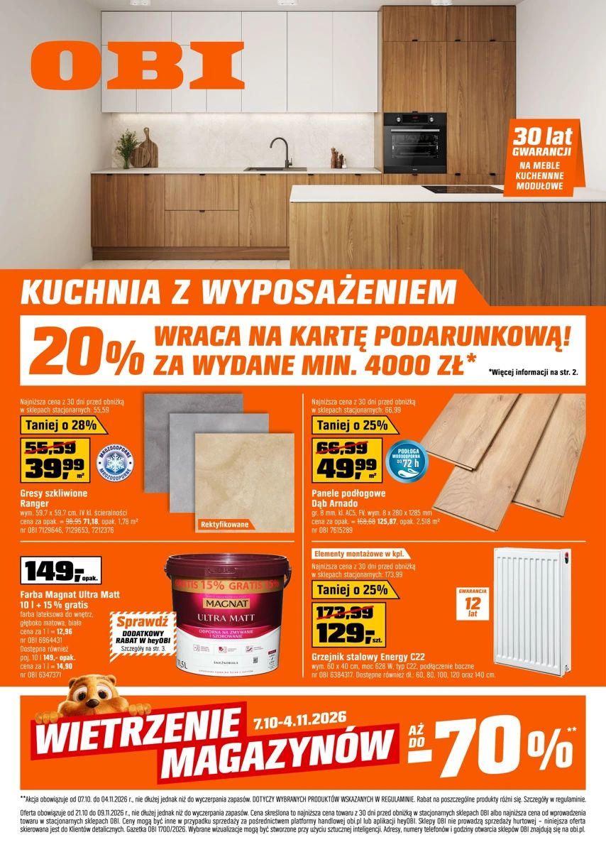 Gazetka OBI, strona 1 z 16