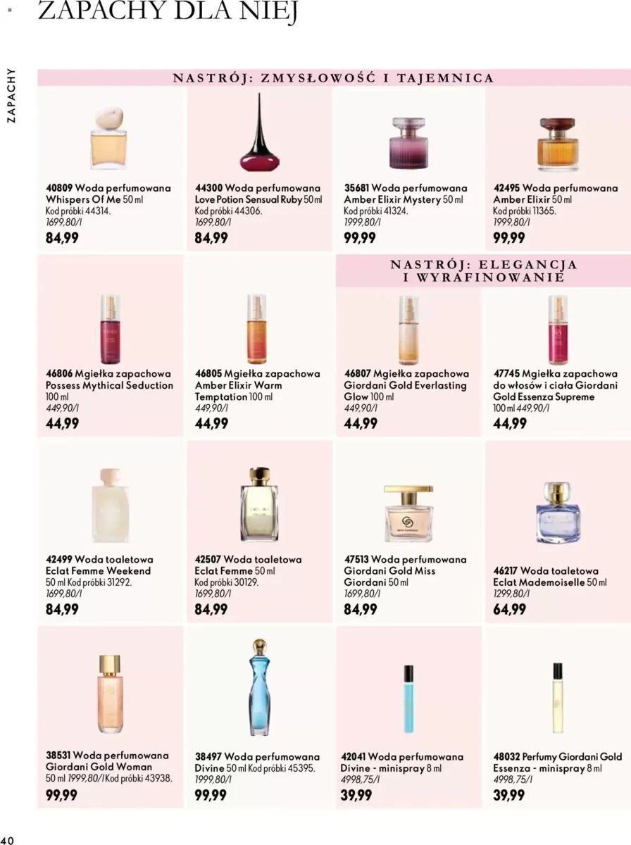 Gazetka Oriflame, strona 40 z 172