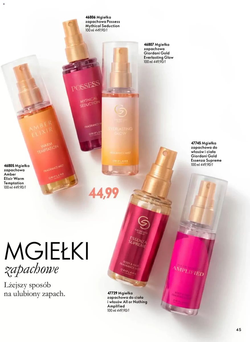 Gazetka Oriflame, strona 45 z 172