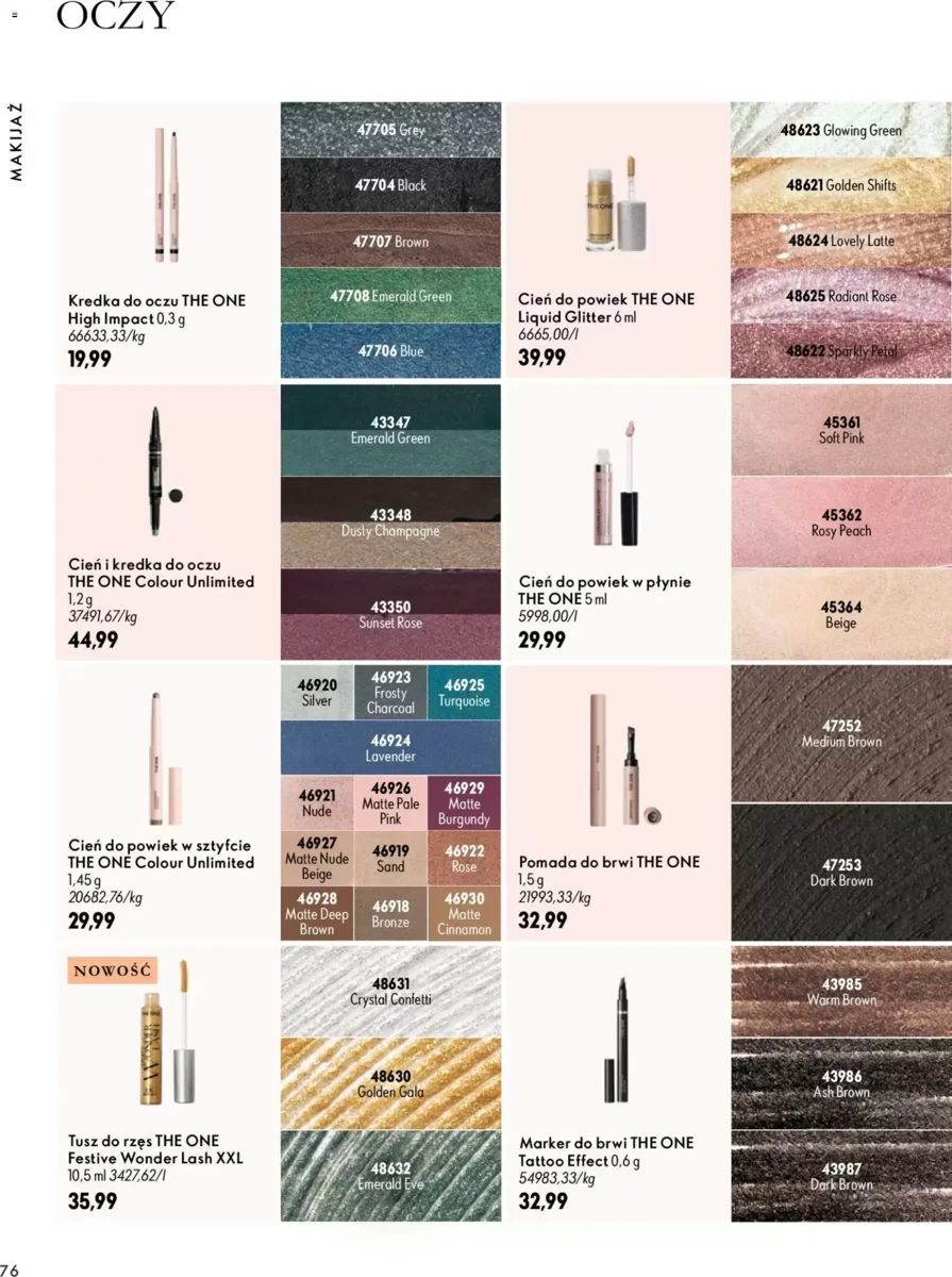 Gazetka Oriflame, strona 76 z 172