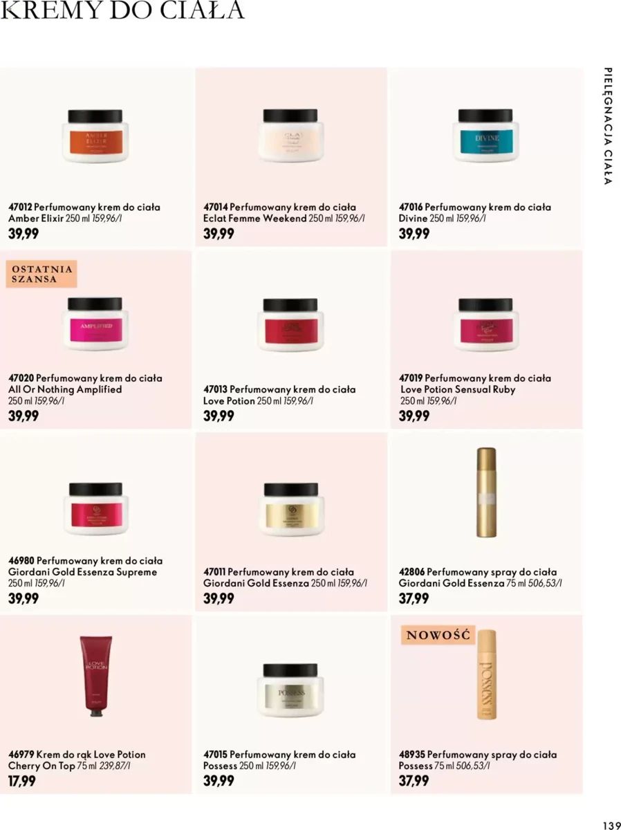 Gazetka Oriflame, strona 139 z 172