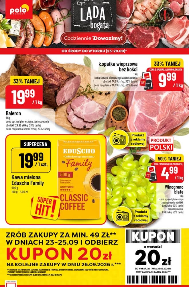 Okładka gazetki PoloMarket, ważna 23–29 wrzesień 2026