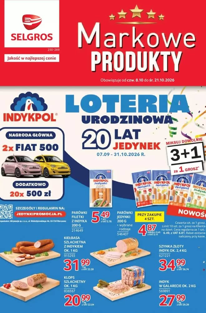 Okładka gazetki Selgros, ważna 8–21 październik 2026