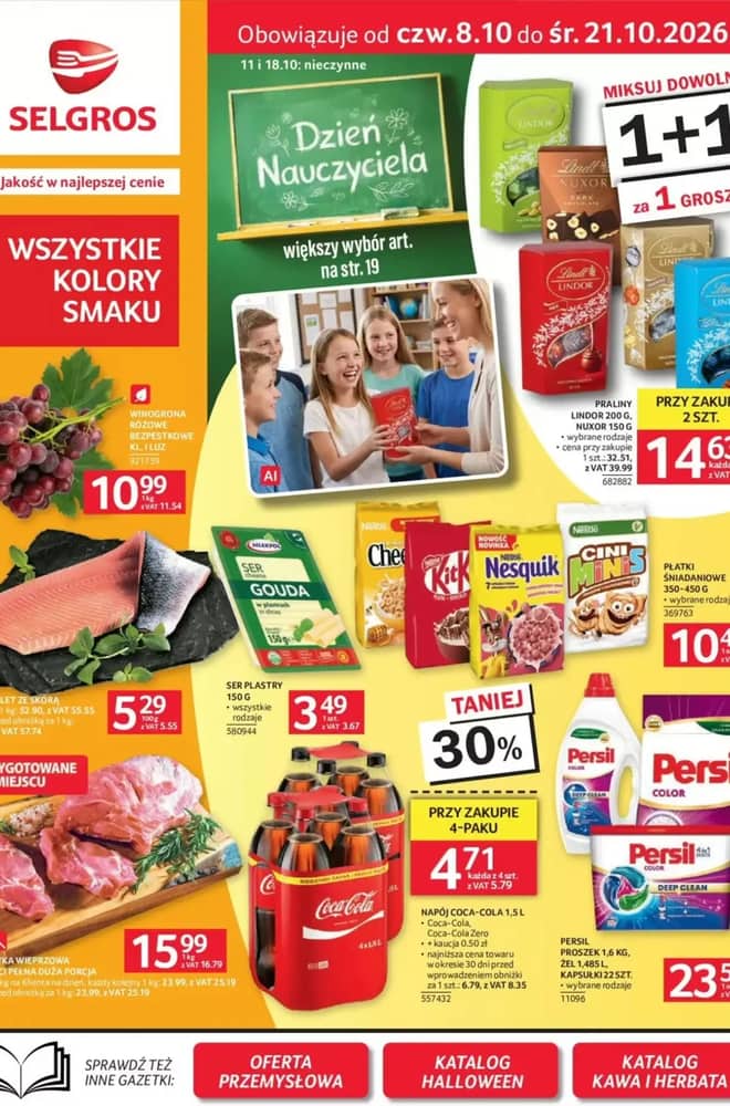 Okładka gazetki Selgros, ważna 8–21 październik 2026