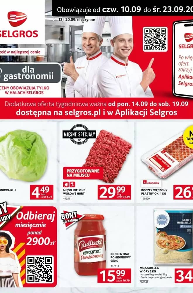 Okładka gazetki Selgros, ważna 10–23 wrzesień 2026