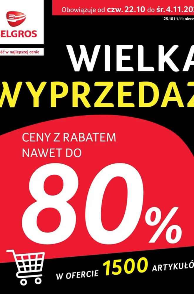 Okładka gazetki Selgros, ważna 22 października 2026 – 4 listopada 2026