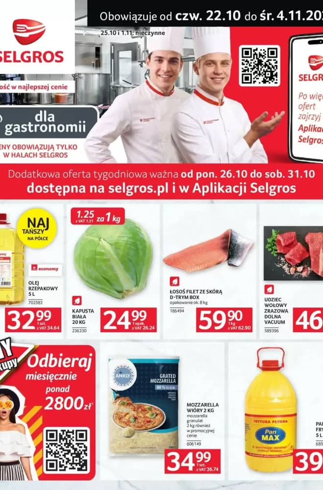 Okładka gazetki Selgros, ważna 22 października 2026 – 4 listopada 2026