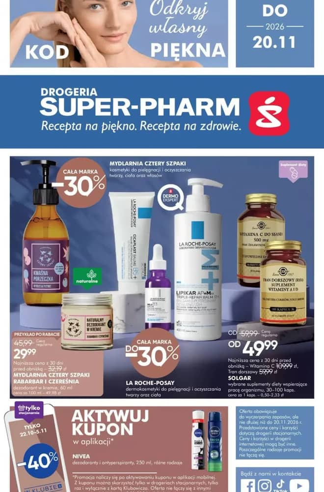 Okładka gazetki Super-Pharm, ważna 21 października 2026 – 20 listopada 2026