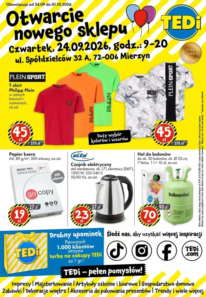 Gazetka Tedi, strona 1 z 19