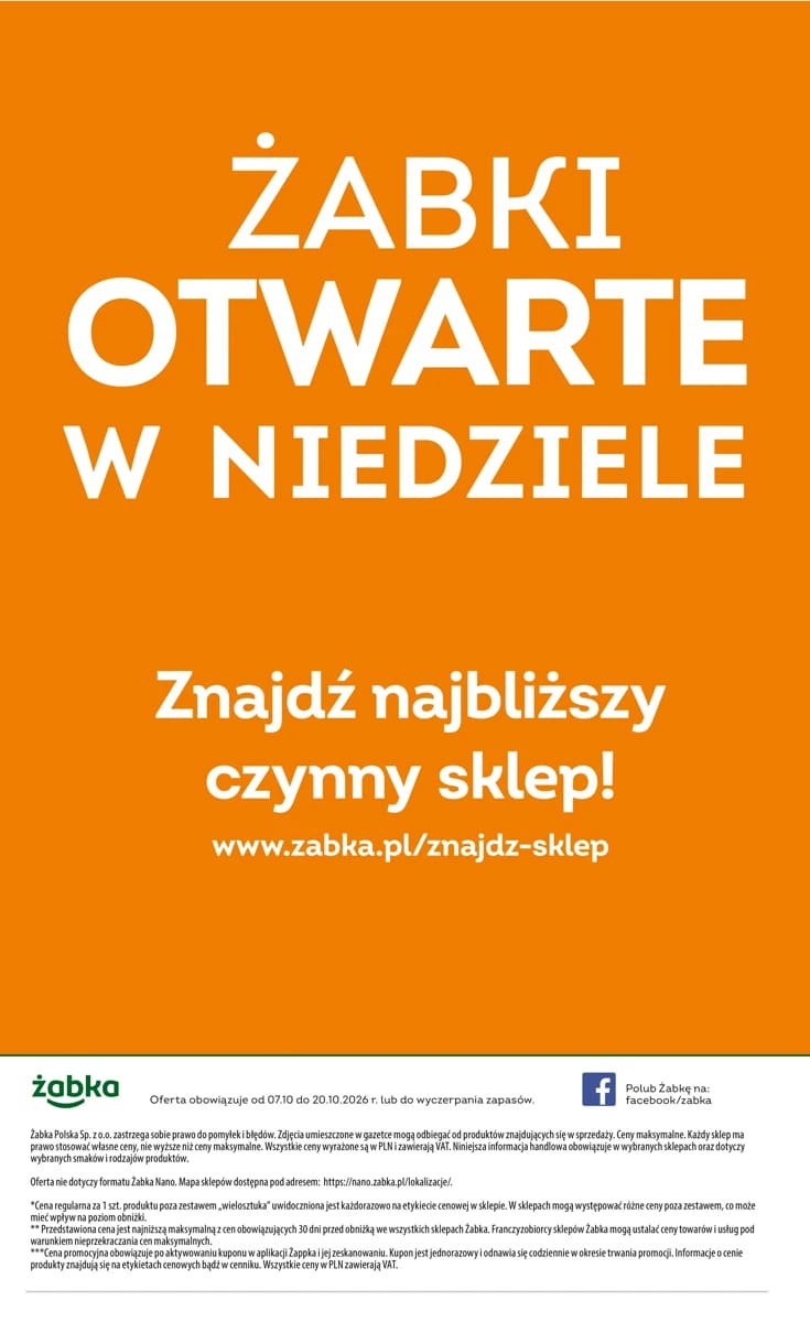 Gazetka Żabka, strona 20 z 20