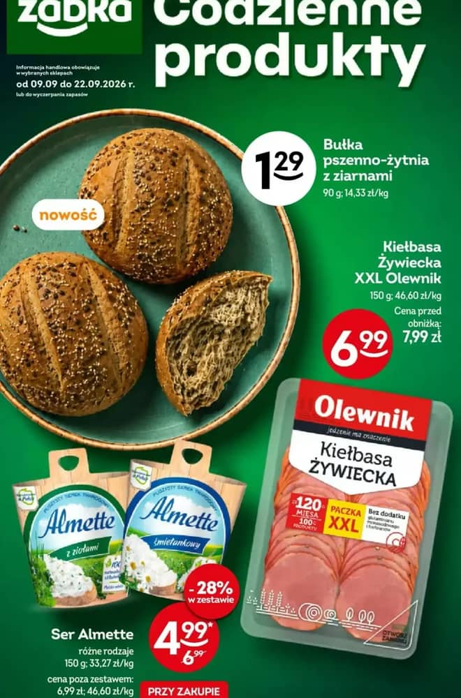 Okładka gazetki Żabka, ważna 9–22 wrzesień 2026